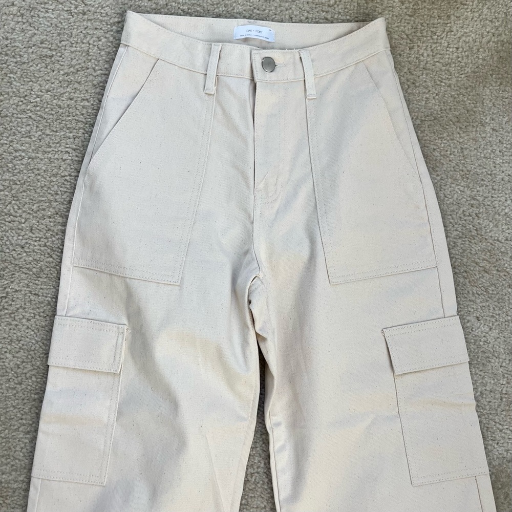 Oak + Fort Beige Cargo Pants